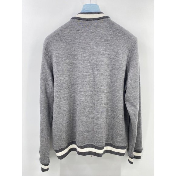 Eidos Napoli Trim Fit Heathered Wool Baseball Jacket (Slim Fit) NWT $595 (A4) - Picture 11 of 12